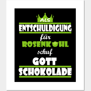 Schokolade Schoki lustiger Naschen Spruch Posters and Art